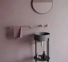 Alsó szekrény, Deante Silia álló fürdőszobai konzol, fekete, 36 cm CKS_N36A