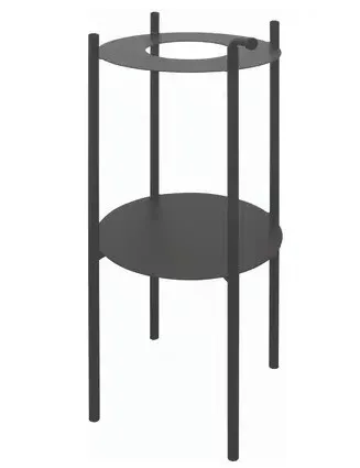 Alsó szekrény, Deante Silia álló fürdőszobai konzol, fekete, 36 cm CKS_N36A