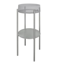   Alsó szekrény, Deante Silia álló fürdőszobai konzol, szálcsiszolt acél, 36 cm CKS_F36A