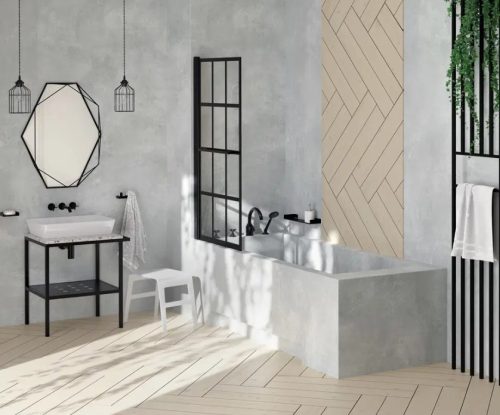 Alsó szekrény, Deante álló fürdőszobai konzol, fekete, 56,5x50 cm CST_X50A