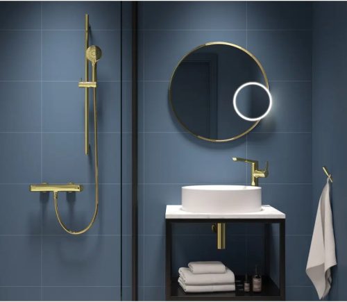 Alsó szekrény, Deante fali fürdőszobai konzol, fekete, 60x50 cm CSW_X60A