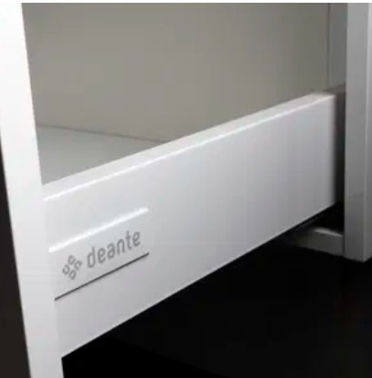 Alsó szekrény, Deante Prizma mosdószekrény, pulttal fényes fehér 60x52x47 cm SDI_6B61