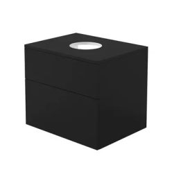   Alsó szekrény, Deante Prizma mosdószekrény, pulttal fekete 60x52x47 cm SDI_NB61