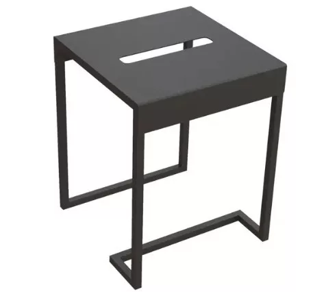 Ülőke, Deante Mokko ülőke, fürdőszobai asztal, fekete ADM_N51T
