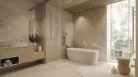 Fogas, Deante Silia szimpla törölközőtartó, fehér ADI_A111