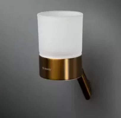 Pohártartó, Deante Silia fali pohártartó, szálcsiszolt bronz ADI_C911