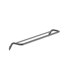   Törölközőtartó, Deante Silia fali, dupla törölközőtartó, titanium ADI_D631