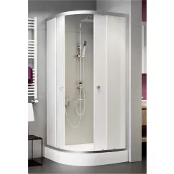   Zuhanykabin, Sanimix 22.1503TN-90 íves zuhanykabin, matt üveggel 90x90