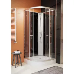   Zuhanykabin, Sanimix 22.1762A-90 Black hátfalas zuhanykabin 90x90