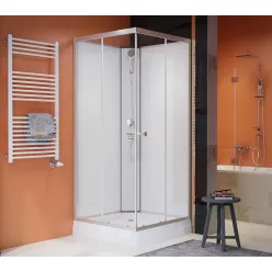   Zuhanykabin, Sanimix 22.1762C-90 szögletes, hátfalas zuhanykabin 90x90