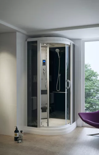 Hidromasszázs zuhanykabin, Sanimix 22.8318 hidromasszázs zuhanykabin elektronikával 100x100