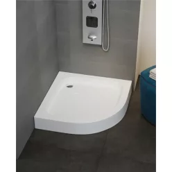  Zuhanytálca, Sanimix 21.04.05 íves zuhanytálca fém lábbal 80x80