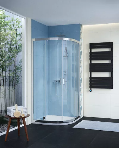 Zuhanykabin, Wasserburg WB02 íves zuhanykabin 90x90, króm 22.2502-90