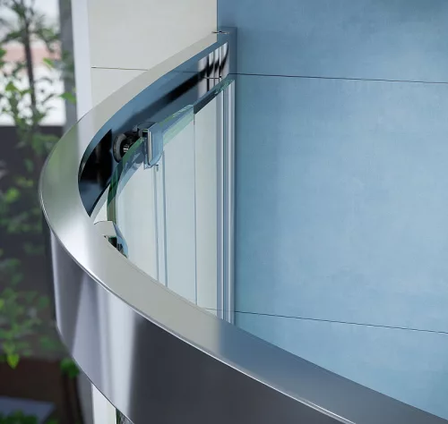 Zuhanykabin, Wasserburg WB02 íves zuhanykabin 90x90, króm 22.2502-90