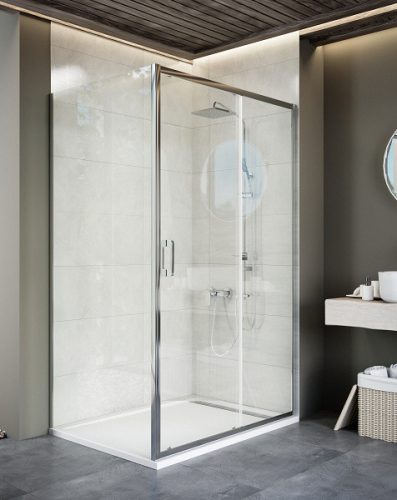 Zuhanykabin, Wasserburg WB16 szögletes zuhanykabin 140x80 cm, króm 22.2516-1480