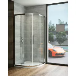   Zuhanykabin, Wasserburg Express íves zuhanykabin 90x90 cm, króm 22.2502E-90