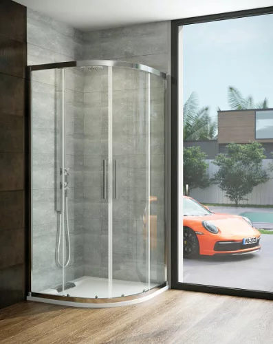 Zuhanykabin, Wasserburg Express íves zuhanykabin 90x90 cm, króm 22.2502E-90