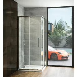   Zuhanykabin, Wasserburg Express szögletes zuhanykabin 80x80 cm, króm 22.2512E-80