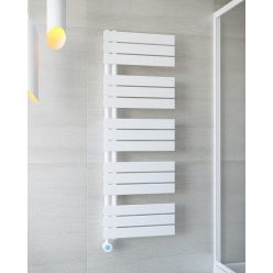   Egyenes radiátor, Wasserburg Crista White törölközőszárító radiátor 140x50 cm, fehér 20.25946W