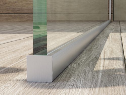 Walk-in padlóprofil, Wasserburg Vetro padlóprofil 8mm, 120 cm, vágható 22.25262P