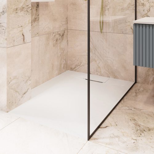 Zuhanytálca, Invena Alvero zuhanytálca, fehér 90x90 AK-7B-909-H