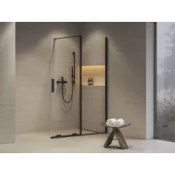   Walk-in, Ravak Roll ROWI zuhanyfal 120 cm, fekete X9WVG0300Z1