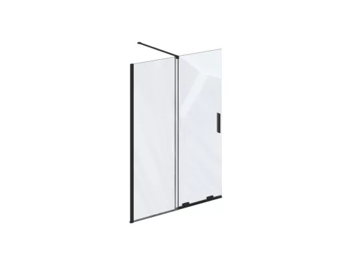 Walk-in, Ravak Roll ROWI zuhanyfal 120 cm, fekete X9WVG0300Z1