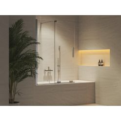   Kádparaván, Ravak Roll ROVS2 kádparaván 100x150 cm, króm X786A0C00Z1