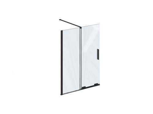 Kádparaván, Ravak Roll ROVS2 kádparaván 100x150 cm, fekete X786A0300Z1