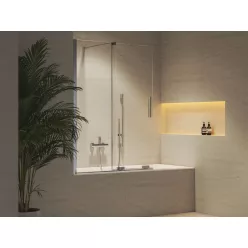   Kádparaván, Ravak Roll ROVS2 kádparaván 110x150 cm, króm X786D0C00Z1