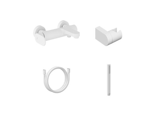 Kádtöltő csaptelep, Ravak Eleganta kádtöltő szettel, EL 022.10WV+S, matt fehér X07S134
