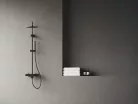 Zuhanyszett, Ravak Spring állítható zuhanyoszlop szettel, SG 098.20BLM, matt fekete X070559