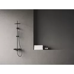  Zuhanyszett, Ravak Spring állítható zuhanyoszlop szettel, SG 098.20BLM, matt fekete X070559
