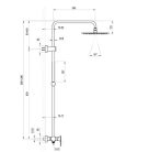 Zuhanyszett, Ravak Spring állítható zuhanyoszlop szettel, SG 098.10WHM, matt fehér X070581