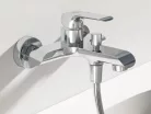 Kádtöltő csaptelep, Ravak Flat  kádcsaptelep, FL 022.00CR+S, króm X07S113