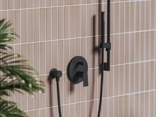 Falba süllyesztett csaptelep, Ravak Plan zuhany csaptelep PN 062.20BLM.O2, matt fekete X070619