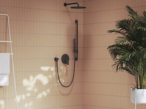 Falba süllyesztett csaptelep, Ravak Plan zuhany csaptelep PN 062.20BLM.O2, matt fekete X070619