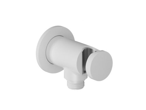 Kézizuhany, Ravak Spring kézizuhany tartó 707.10WHM, matt fehér X070564