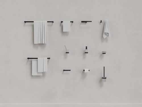 Pohártartó, Ravak Fold pohártartó FD 210.20BLM matt fekete X07P1354