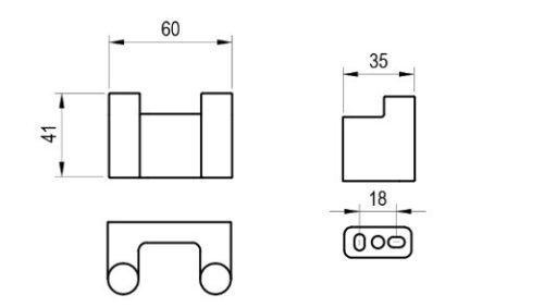 Fogas, Ravak Chrome II dupla fogas CR II 100.20BLM matt fekete X07P1374