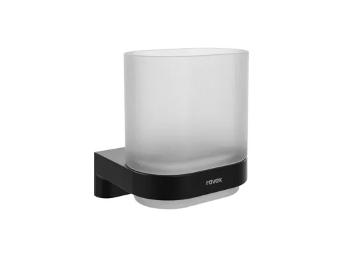 Pohártartó, Ravak Chrome II pohártartó CR II 210.20BLM matt fekete X07P1377