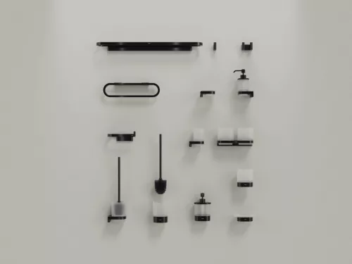 Pohártartó, Ravak Chrome II pohártartó CR II 210.20BLM matt fekete X07P1377