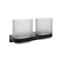   Pohártartó, Ravak Chrome II dupla pohártartó CR II 220.20BLM matt fekete X07P1378