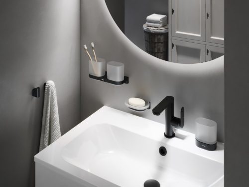 Pohártartó, Ravak Chrome II dupla pohártartó CR II 220.20BLM matt fekete X07P1378