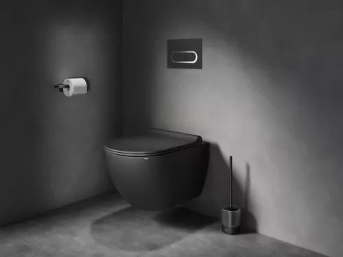 WC kefe tartó, Ravak Chrome II wc kefe tartó CR II 411.20BLM matt fekete X07P1385