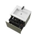 Alsó szekrény, Wellis Varna 60 mosdószekrény, halvány bambuszzöld WB00560