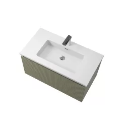   Alsó szekrény, Wellis Varna 90 mosdószekrény, halvány bambuszzöld WB00561