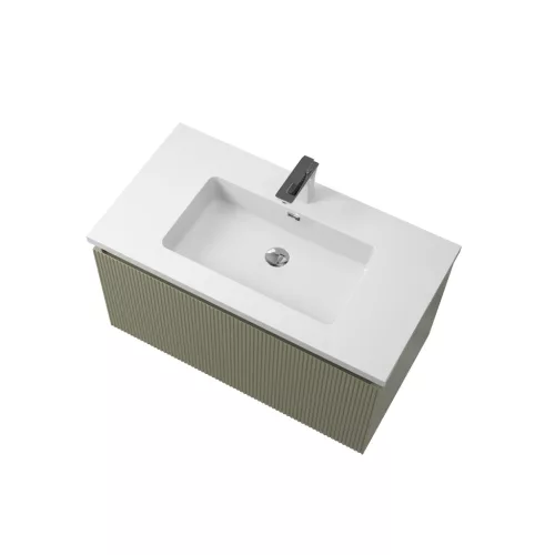 Alsó szekrény, Wellis Varna 90 mosdószekrény, halvány bambuszzöld WB00561