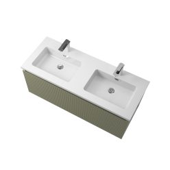   Alsó szekrény, Wellis Varna 120 mosdószekrény, halvány bambuszzöld WB00562