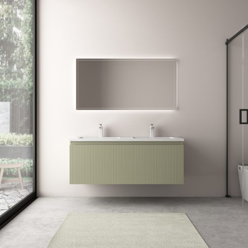 Alsó szekrény, Wellis Varna 120 mosdószekrény, halvány bambuszzöld WB00562